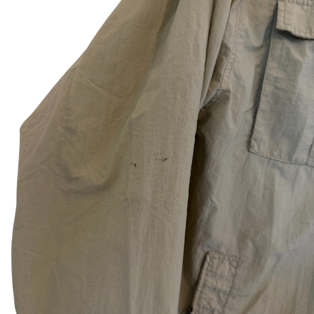 ASG Athletic USA Function VTG 90s XL Tan Nylon Windbreaker Jacket Stripe READ - Picture 5 of 16